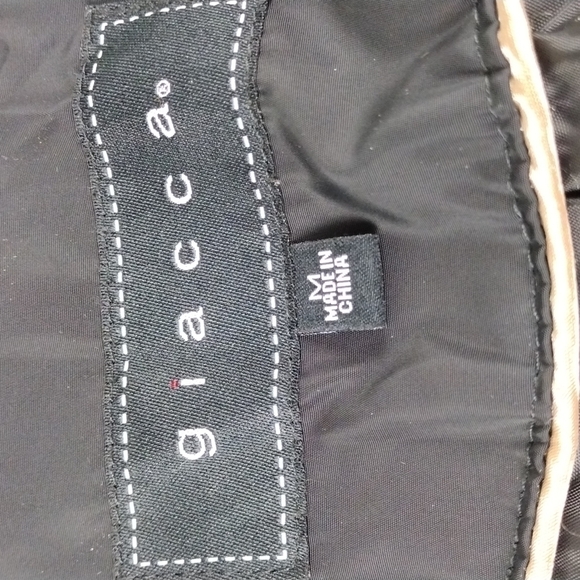Giacca Black Quilted Long Sleeve Mid Length Zipper Front Medium Weight Jacket - Picture 10 of 16